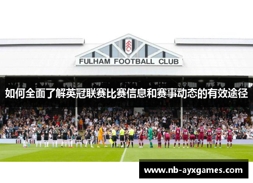 如何全面了解英冠联赛比赛信息和赛事动态的有效途径 如何全面了解英冠联赛比赛信息和赛事动态的有效途径