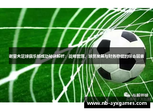 谢里夫足球俱乐部成功秘诀解析:战略管理、球员发展与财务稳健的综合因素 谢里夫足球俱乐部成功秘诀解析:战略管理、球员发展与财务稳健的综合因素