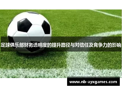 足球俱乐部财务透明度的提升路径与对信任及竞争力的影响 足球俱乐部财务透明度的提升路径与对信任及竞争力的影响